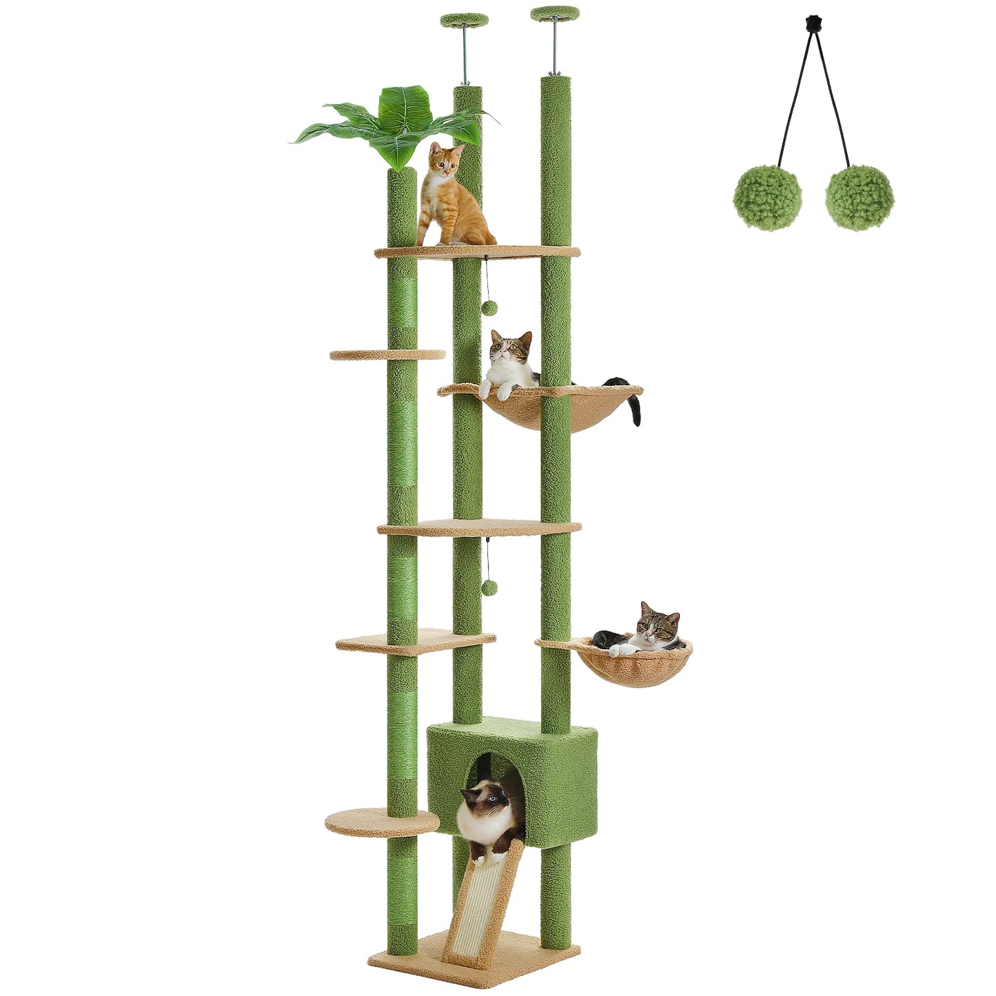 Adjustable Floor to Ceiling Cat Tree
