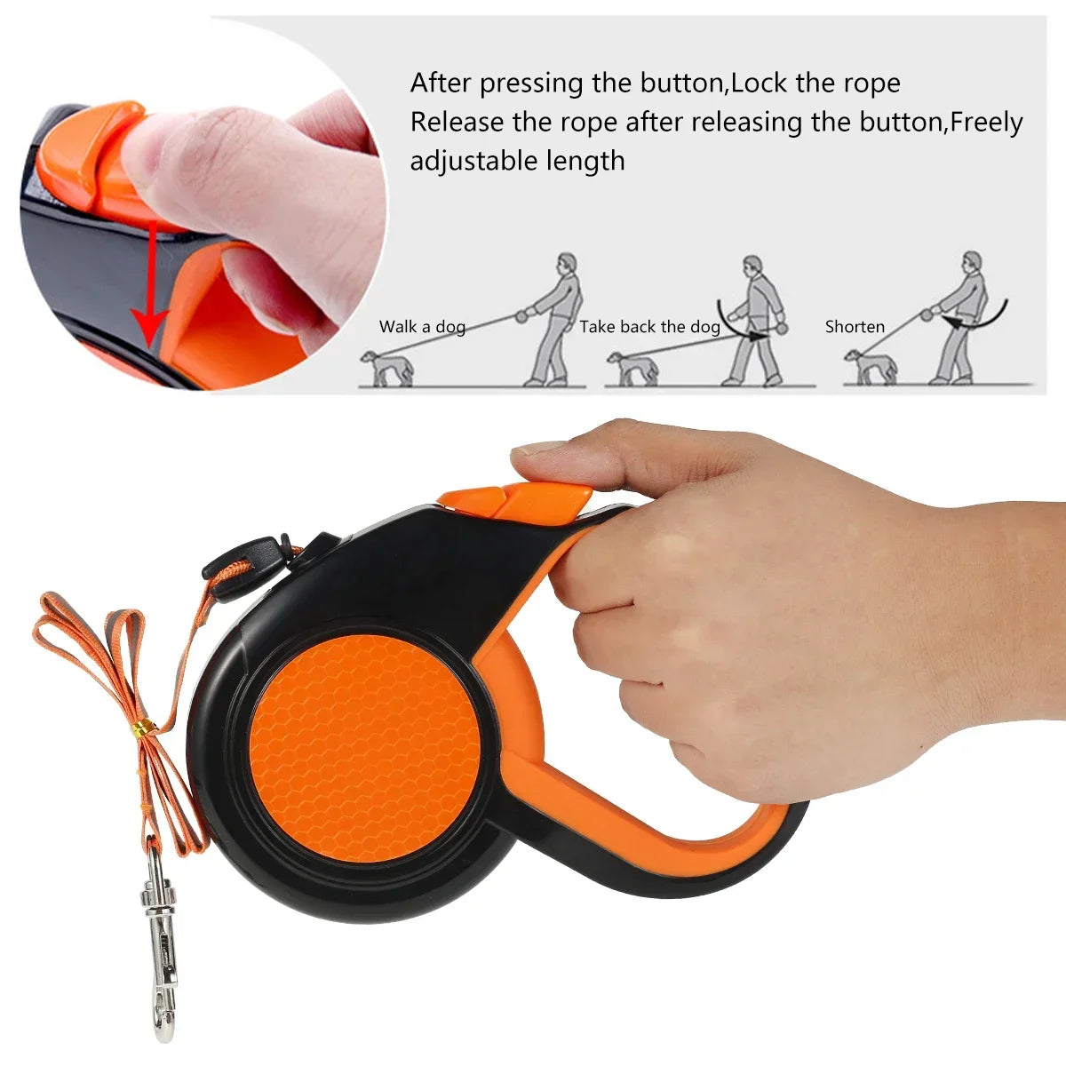 Heavy Duty Retractable Walking Leash for Dogs