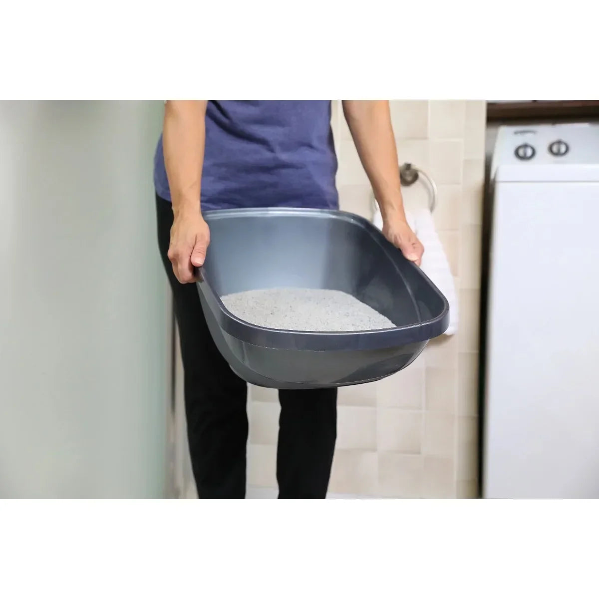 Hooded Cat Litter Box with Door