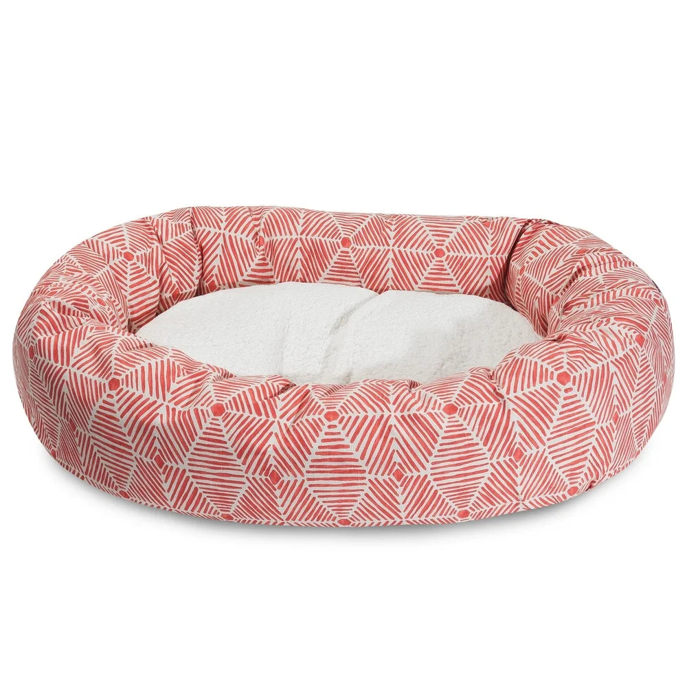 Extra Large Plush Cozy Round Dog Bed
