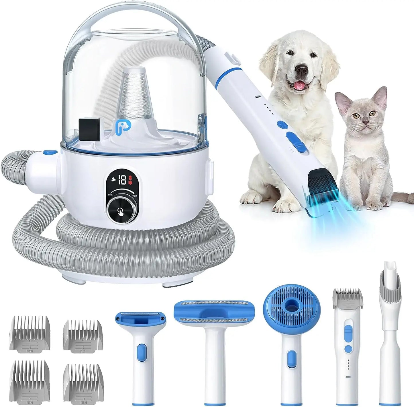 Pet Grooming Vacuum 5-in-1 Kit