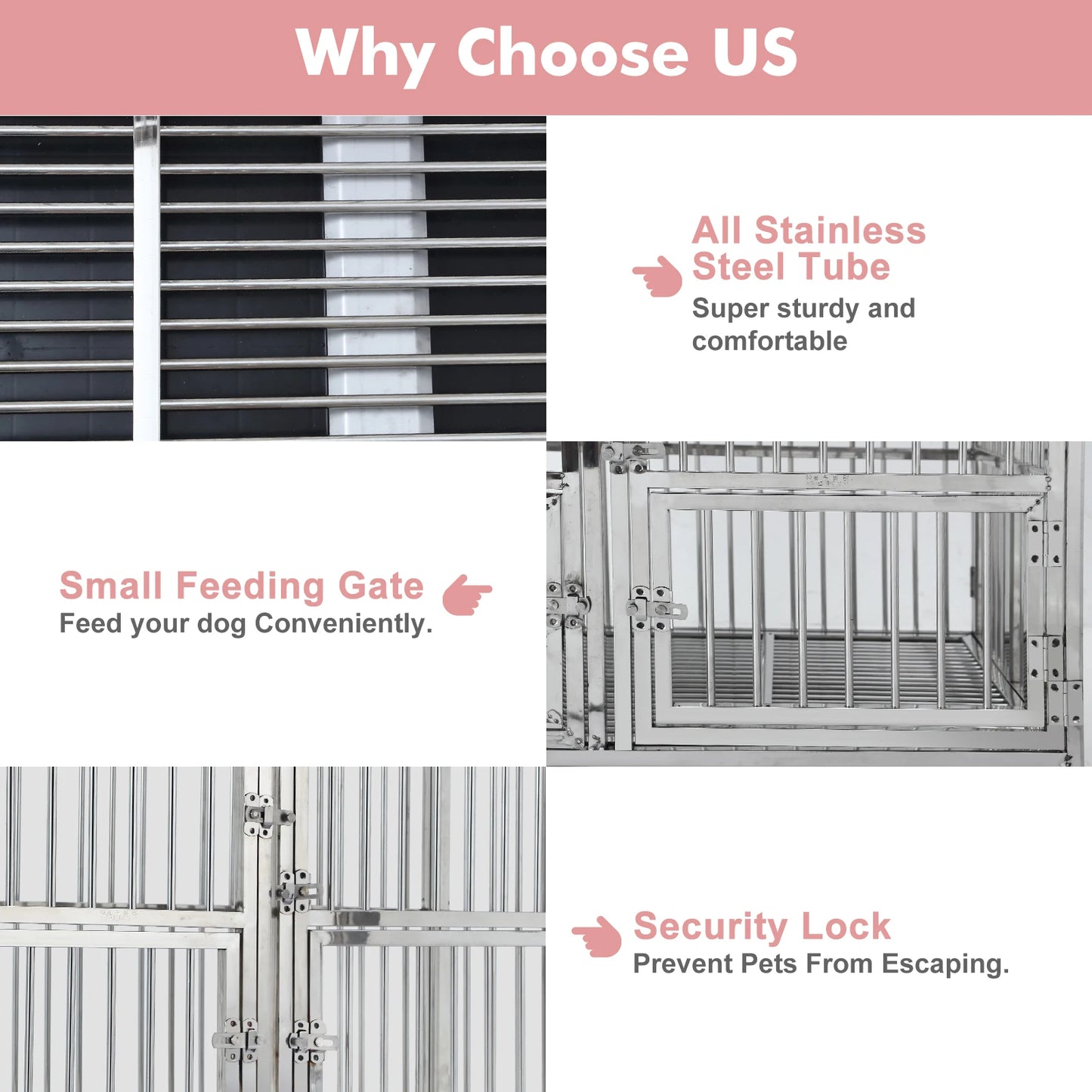 48" Dog Crate Cage Kennel