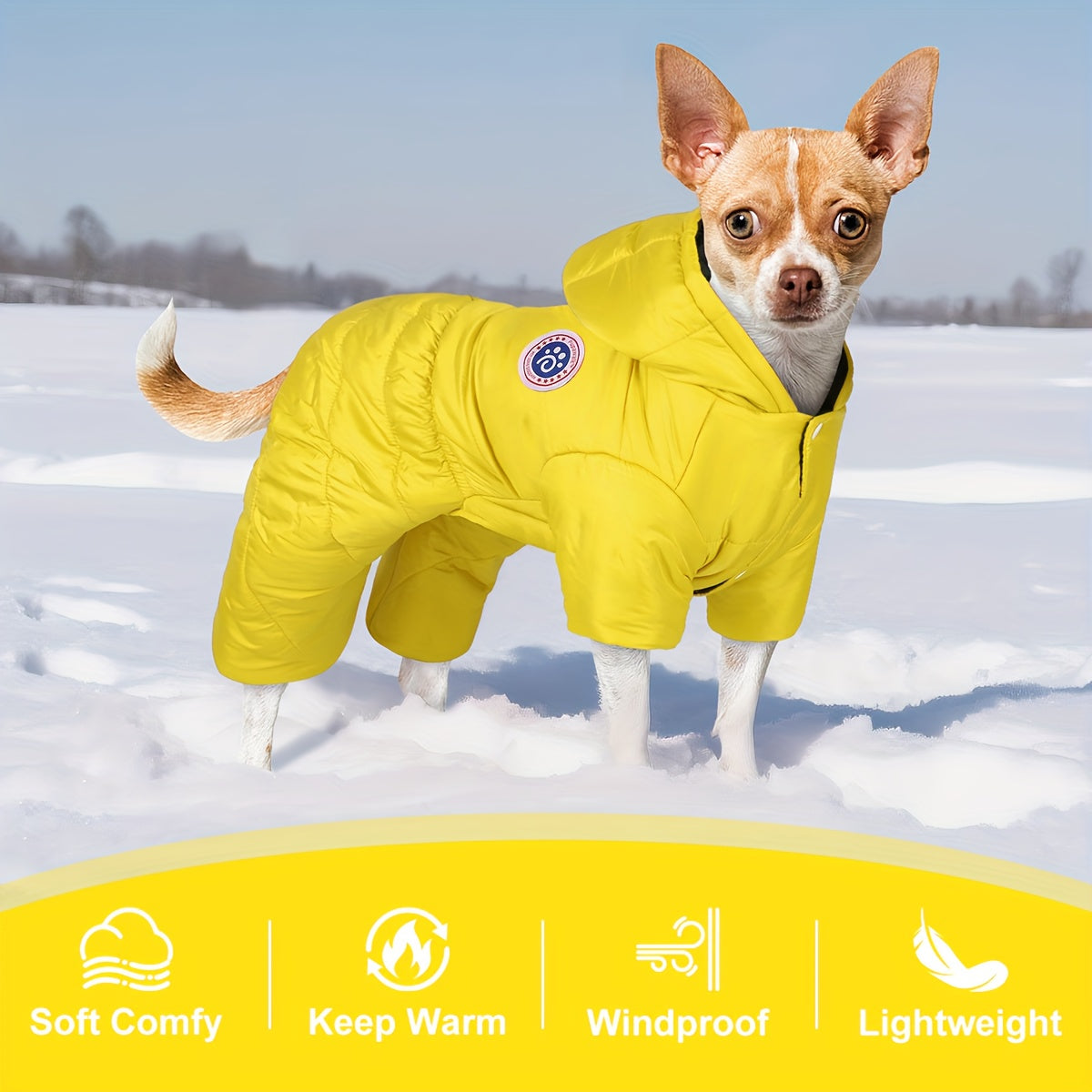 Lightweight Warm Pet Suit for Small & Medium Dogs