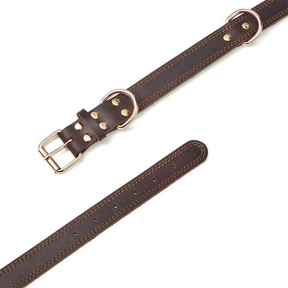Genuine Vintage Leather Dog Collar