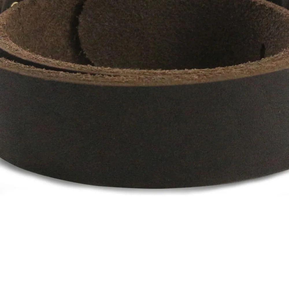 Real Leather D Ring Dog Collar