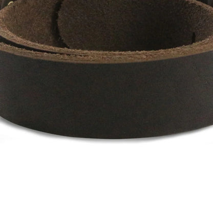 Real Leather D Ring Dog Collar