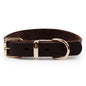 Real Leather D Ring Dog Collar