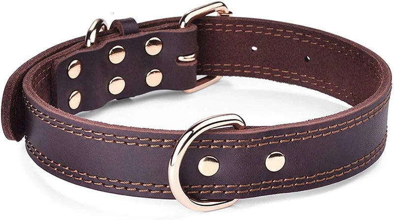 Genuine Vintage Leather Dog Collar