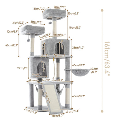 Multi-Level Tower Cat Tree House
