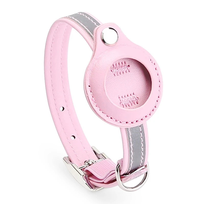 Leather Pet Collars For Apple Air-Tag