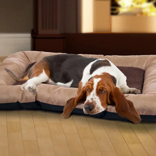 Pet Bed with Sherpa Sleep Surface