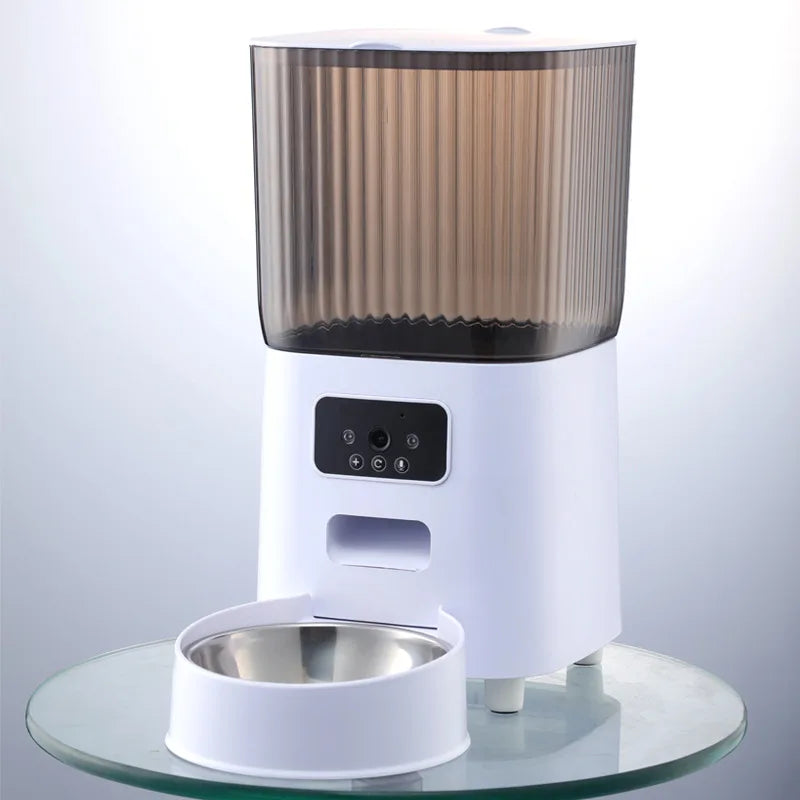 Smart Automatic Cat Feeder with Camera and Voice Recorder
