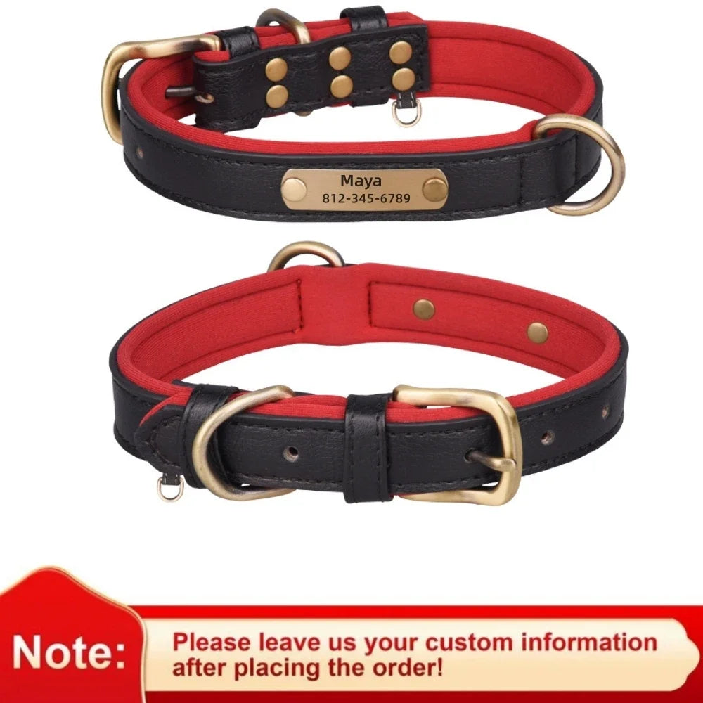 Personalized Leather Custom Dog Collar