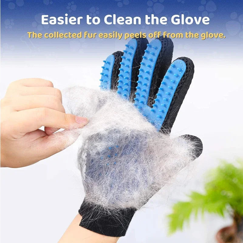 2 Sided Pet Grooming Glove Brush