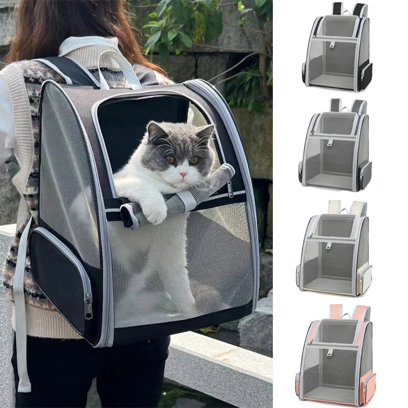 Outdoor Travel Backpack for Cats and Small Dogs