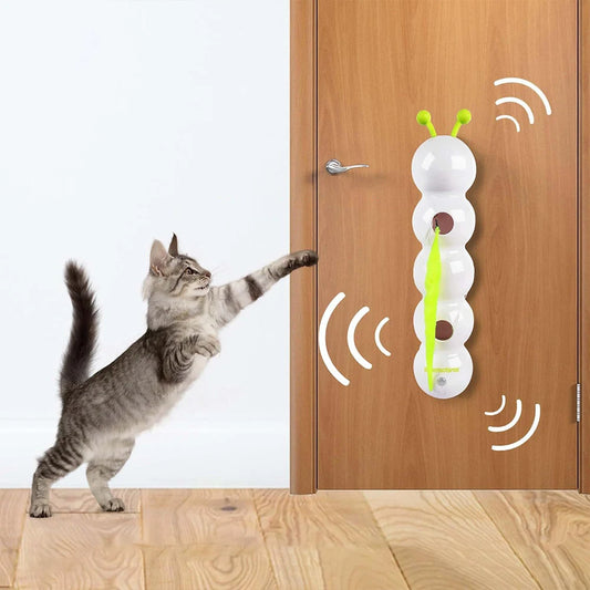 Motion Activated Caterpillar Teasing Cat Toy
