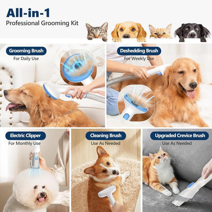 Pet Grooming Vacuum 5-in-1 Kit