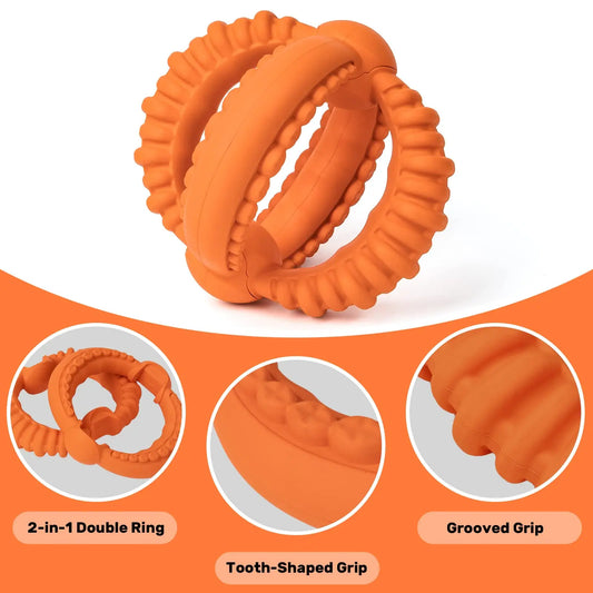 Detachable 2 Rings Dog Tug of War Toy