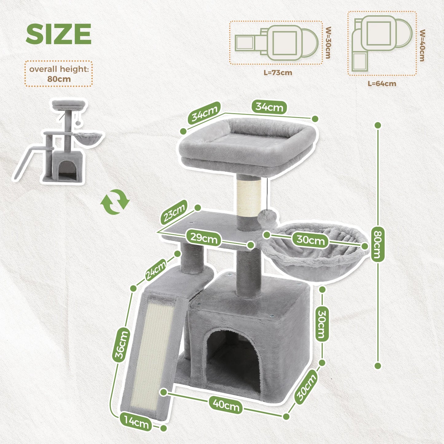 Cat Tower for Indoor Cats