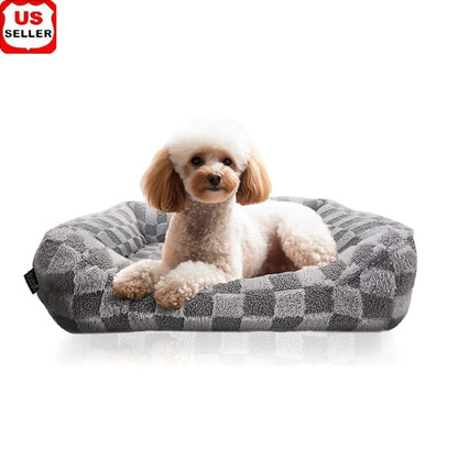 Ultra-Soft Elegant Jacquard Pet Bed