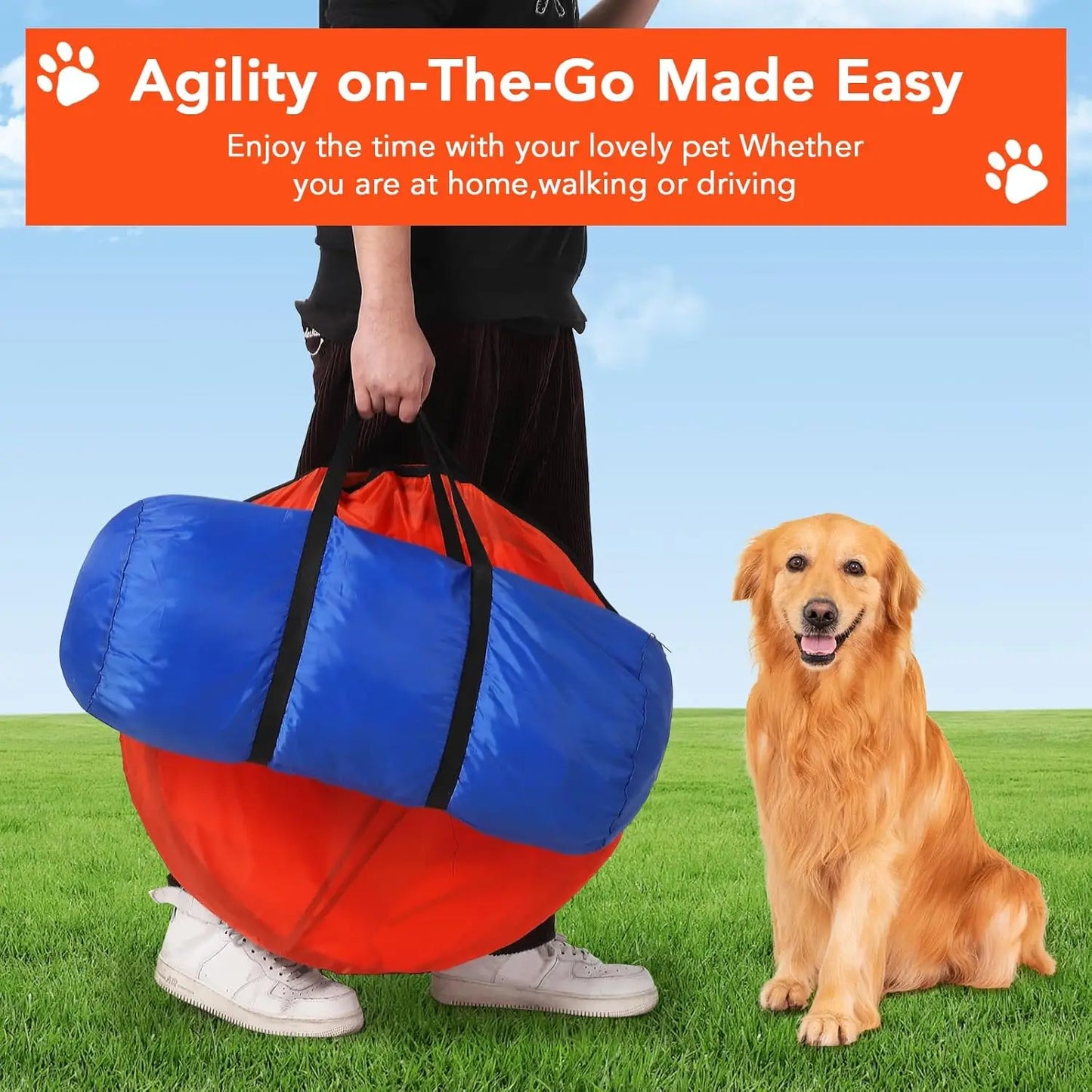 87 Pcs Dog Agile Training Course Kit