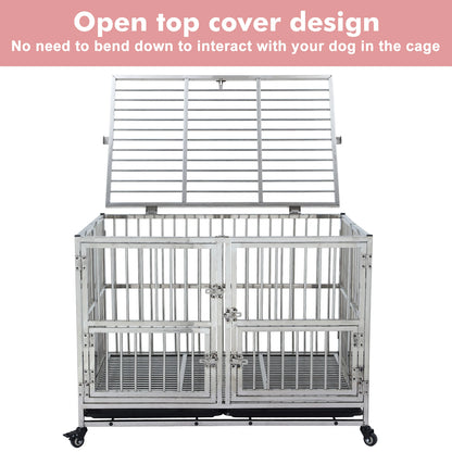 48" Dog Crate Cage Kennel
