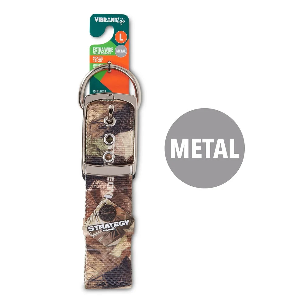 Extra Large Camouflage Dog Collar
