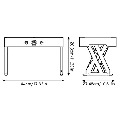 Elevated Stainless Steel Dog Bowl