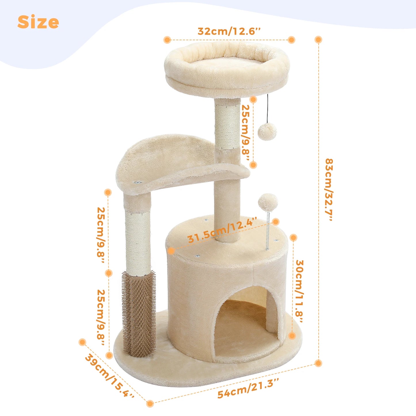Multi-Level Tower Cat Tree House