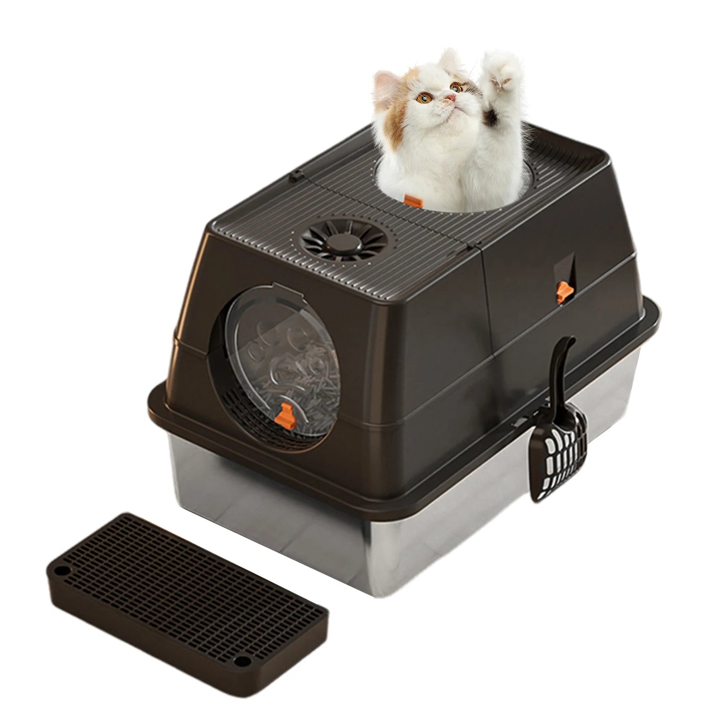 Covered Cat Litter Box