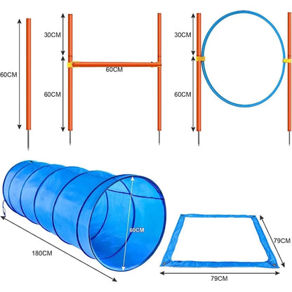 Dog Agility Course Backyard Set