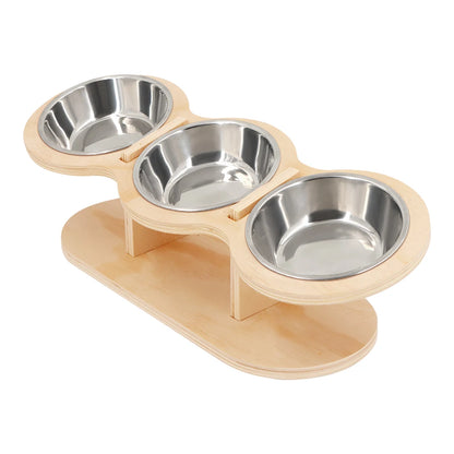 Raised Food Bowl with 15-Degree Tilt