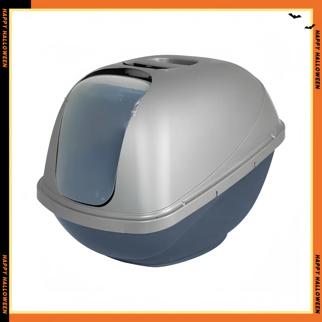Hooded Cat Litter Box with Door