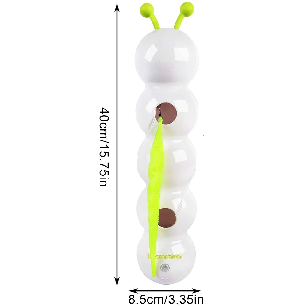 Motion Activated Caterpillar Teasing Cat Toy