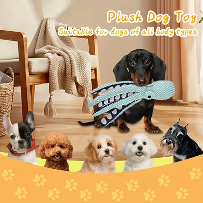 Octopus Shape Plush Dog Toy