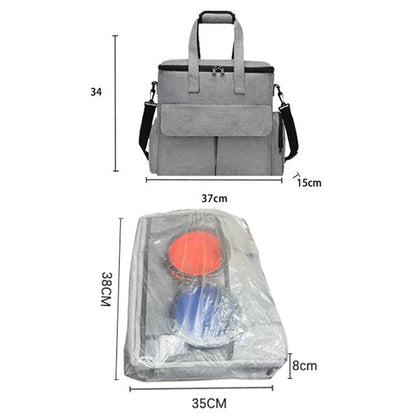 Dog and Cat Travel Bag  with 2 Food Bags 1 Waterproof Placemat 2 Foldable Bowls