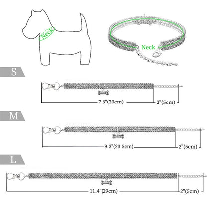 Bling Rhinestone Dog Collar