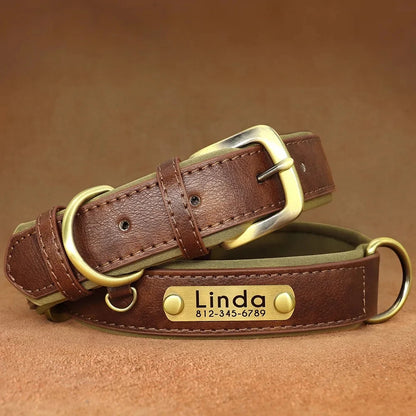 Personalized Leather Custom Dog Collar