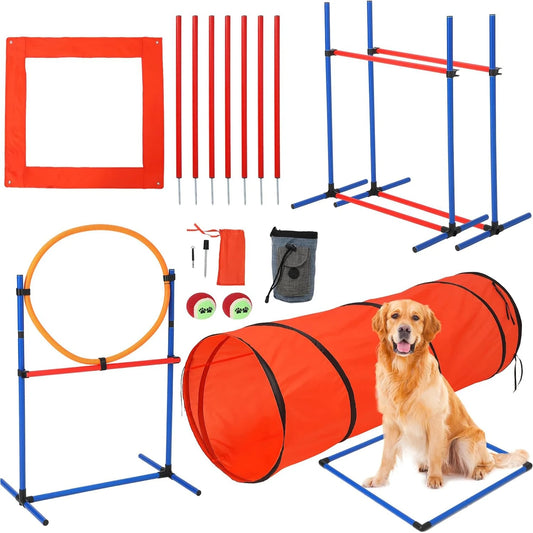 87 Pcs Dog Agile Training Course Kit