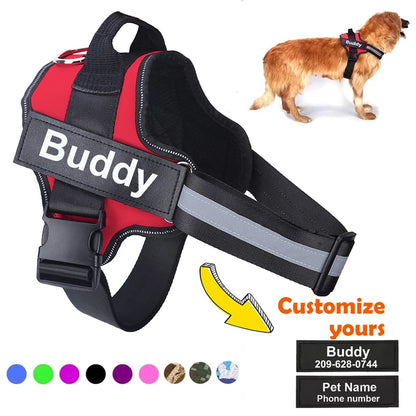 Personalized Dog Reflective Harness