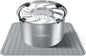 5.6L Stainless Steel No-Spill Dog Water Bowl with Floating Disk and Non-Slip Mat for Large Breeds