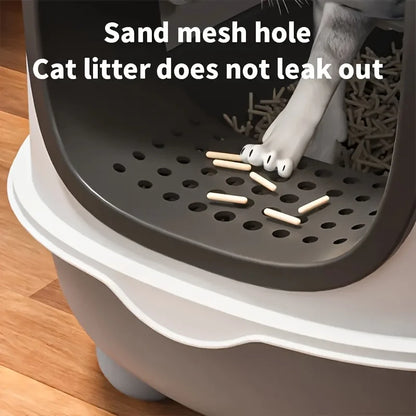 Spacious Litter Box with Top-Entry Design