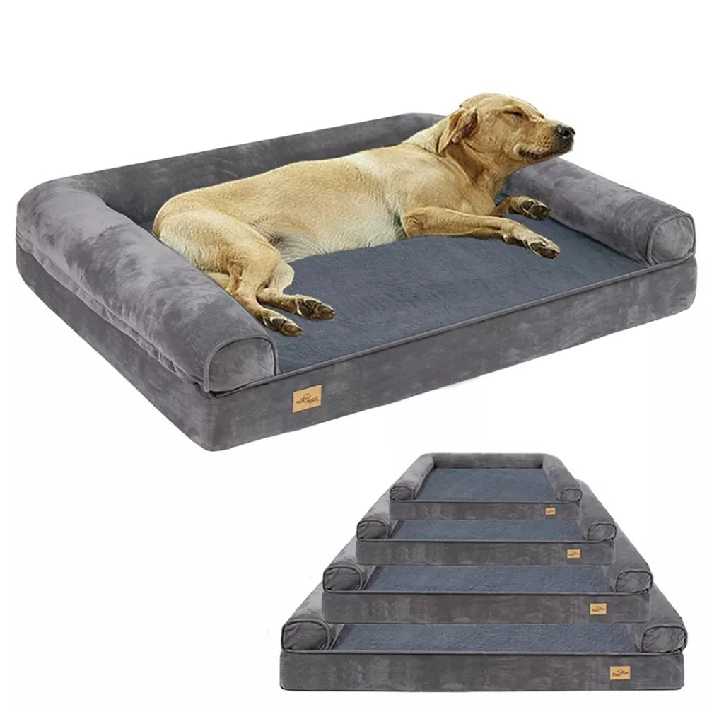 Calming Dog Sofa Bed with Orthopedic Memory Foam