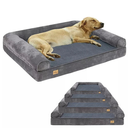 Calming Dog Sofa Bed with Orthopedic Memory Foam