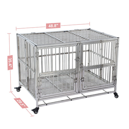 48" Dog Crate Cage Kennel