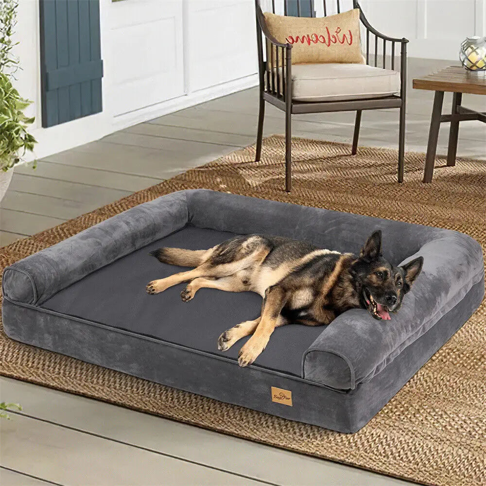 Calming Dog Sofa Bed with Orthopedic Memory Foam
