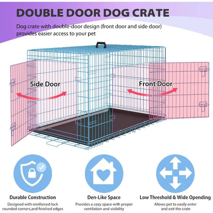 48 inch Foldable Metal Dog Crate