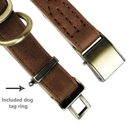 Genuine Crafted Leather Dog Collar