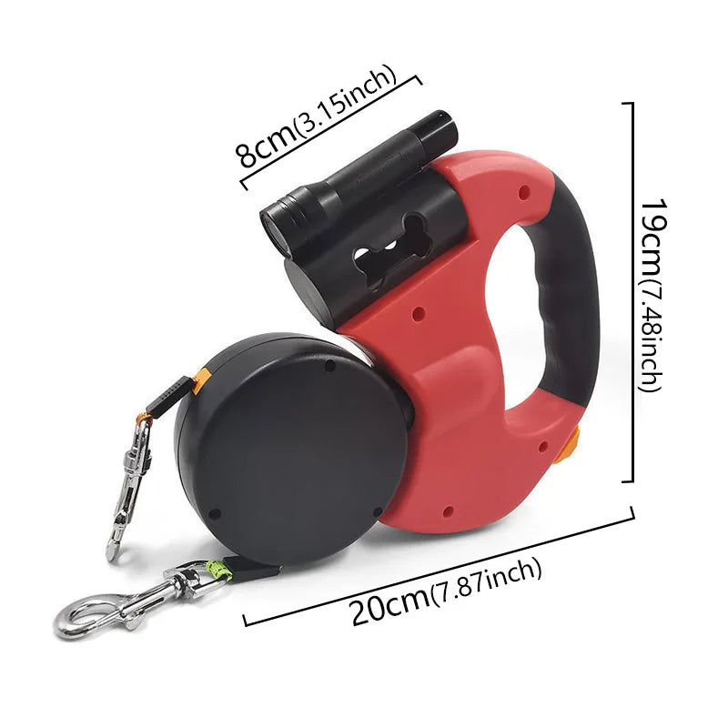 Double Head Automatic Dog Leash