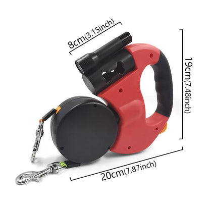 Double Head Automatic Dog Leash